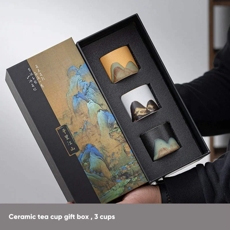 Japanese Pottery - Confezione regalo, tazza da tè in