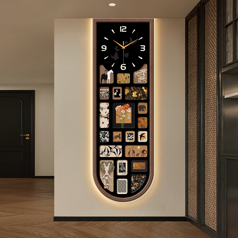 Japanese Luxury Lifestyle - Orologio da Parete di Sicurezza Verticale,