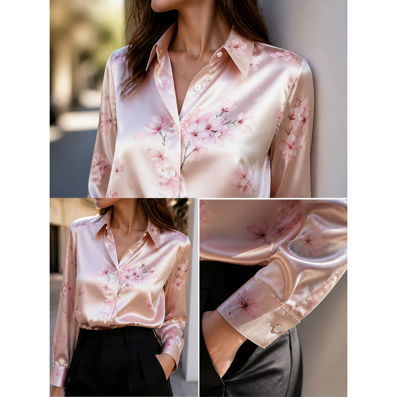 Matcha - Camicia Elegante da Donna con Colletto
