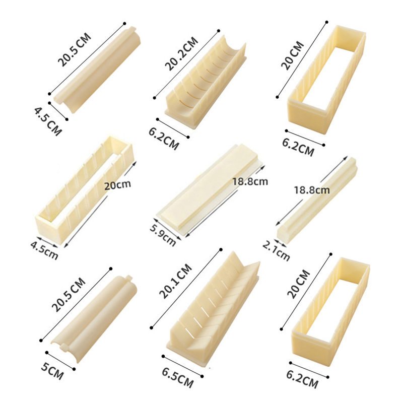 Sushi Making Kit - Set di 3 Stampi per Sushi