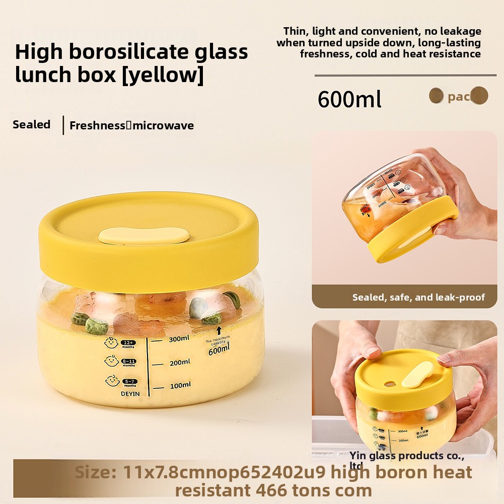 Bento Box - Contenitore per alimenti in vetro Contenitore