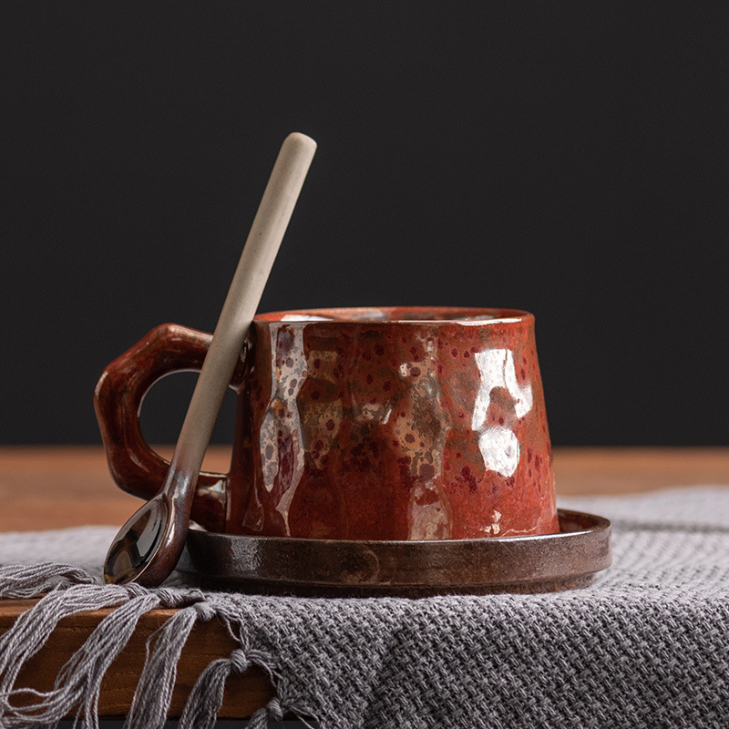 Japanese Pottery - Set per cambio forno e piattino
