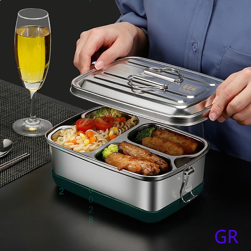 Bento Box - Contenitore per Pranzo in Acciaio Inox