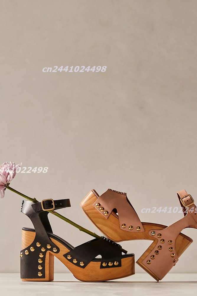 Sandali da donna con tacco gro - Geta Wooden Sandal recensione e prezzo